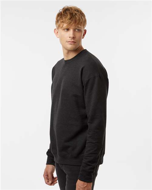 Heather Graphite Fleece Crewneck Sweatshirt - 340