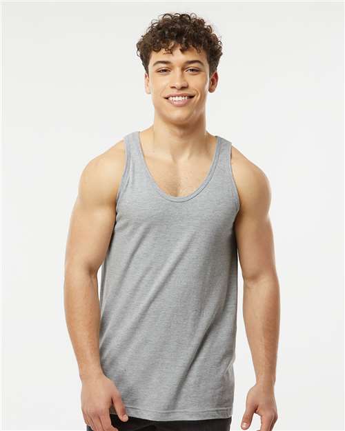 Heather Grey Fine Jersey Tank Top - S105