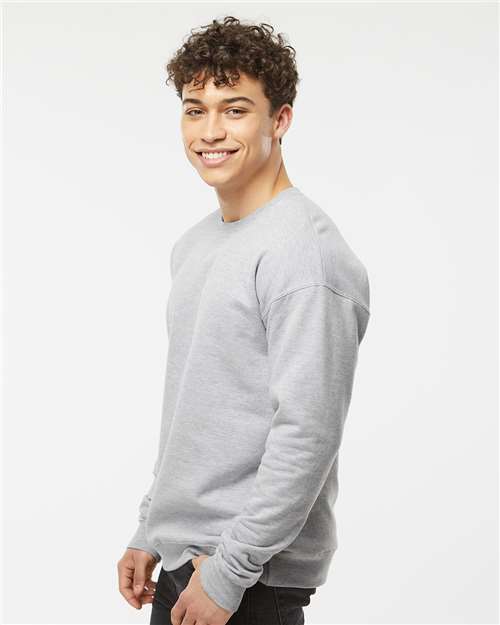 Heather Grey Fleece Crewneck Sweatshirt - 340