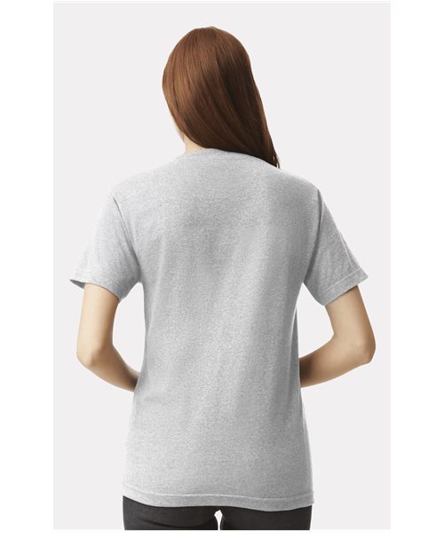 Heather Grey Heavyweight Cotton Tee - 1301