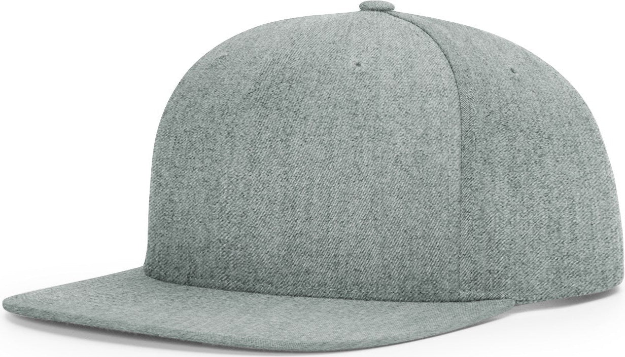 Heather Grey Pinch Front Structured Snapback  grouped