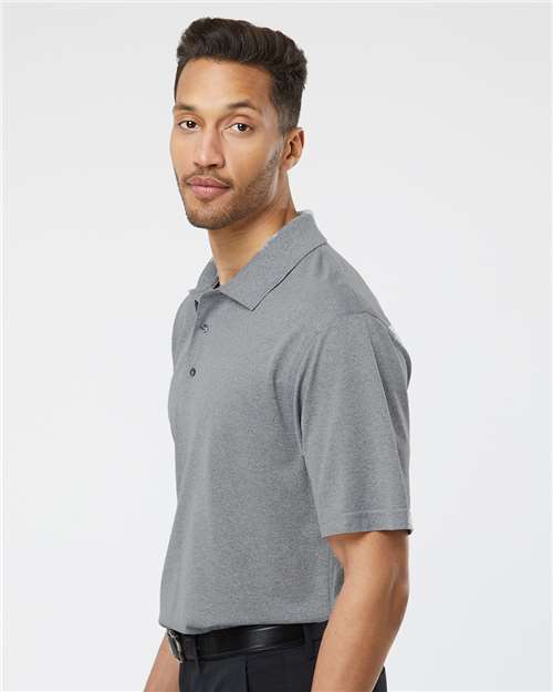 Heather Grey Saratoga Performance Mini Mesh Polo - 100
