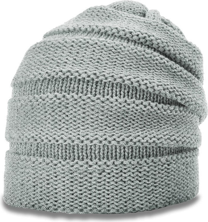 Heather Grey Scrunch Beanie