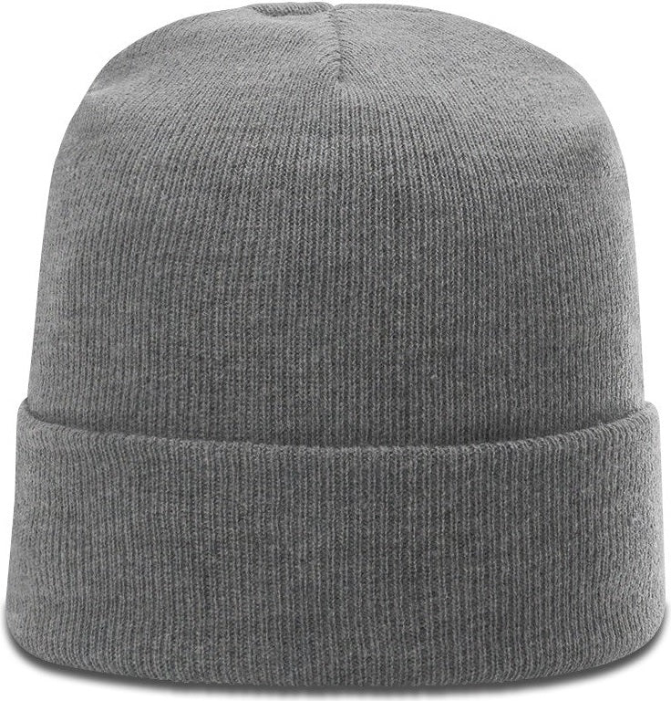 Heather Grey Solid Beanie with Cuff