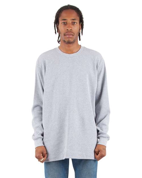 Heather Grey Thermal T-Shirt - SHTHRM