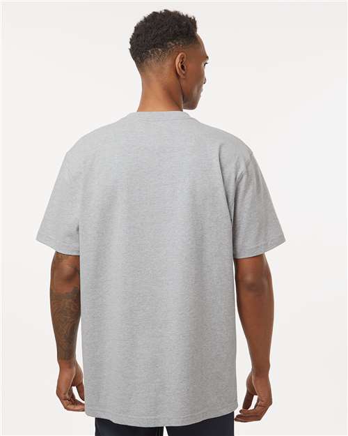 Heather Grey Traditional Heavyweight T-Shirt - WS50-D