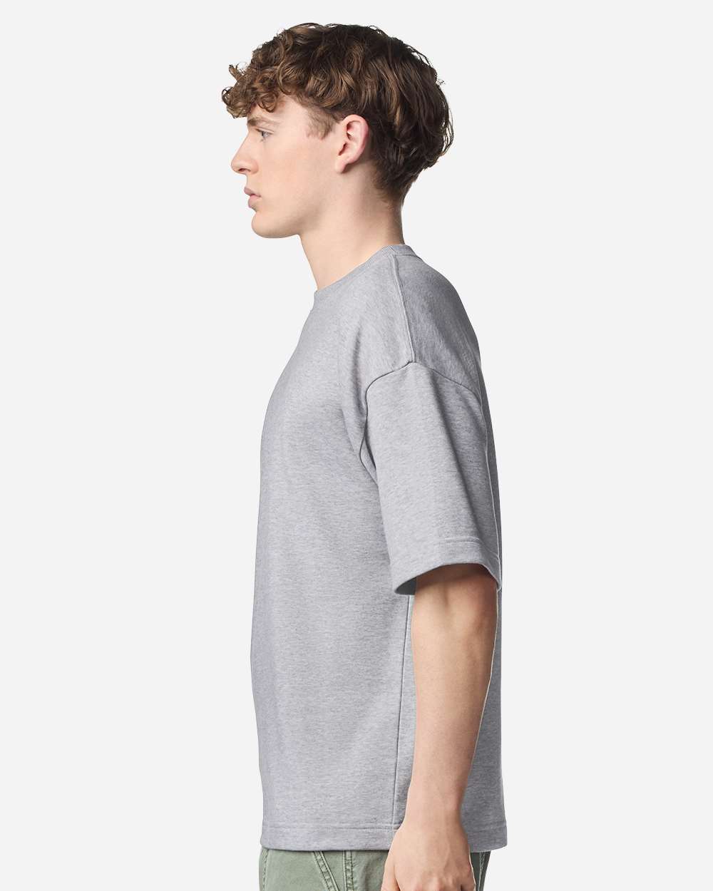 Heather Grey Unisex French Terry Ex Crew - FTEX00