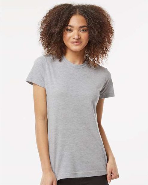 Heather Grey Women&#39;s Fine Jersey Classic Fit T-Shirt - 216