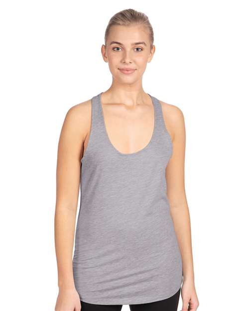 Heather Grey Women&#39;s Ideal Racerback Tank - 1533