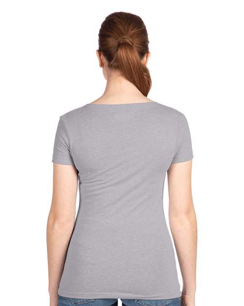 Heather Grey Women&#39;s Ideal V-Neck T-Shirt - 1540