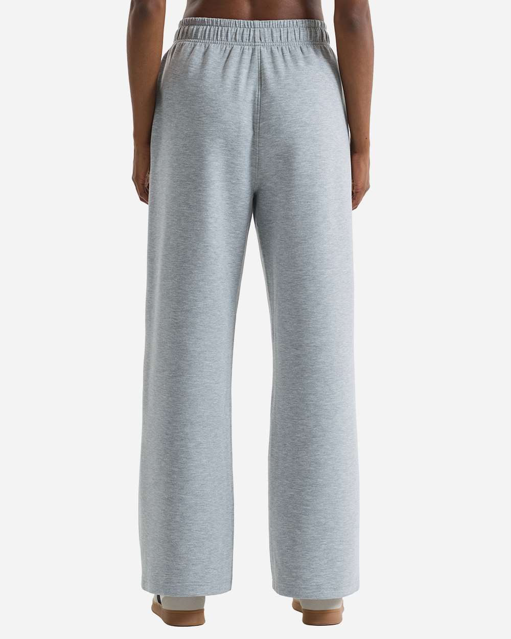 Heather Grey Women's Luxe Wide Leg Pants - TD661