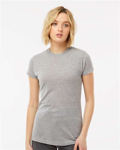 Heather Grey Women&#39;s Poly-Rich T-Shirt - 240