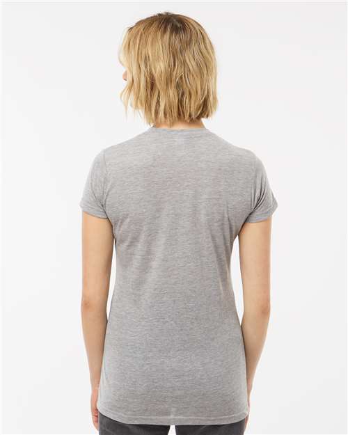 Heather Grey Women&#39;s Poly-Rich T-Shirt - 240