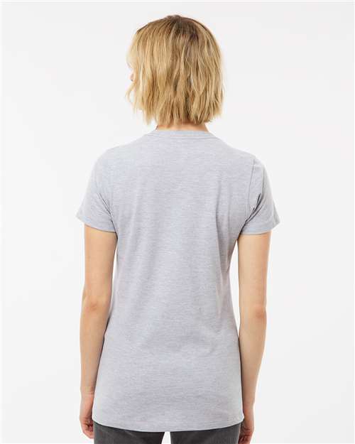 Heather Grey Women&#39;s Premium Cotton T-Shirt - 516