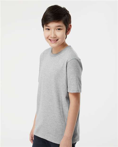 Heather Grey Youth Heavyweight Jersey T-Shirt - 295