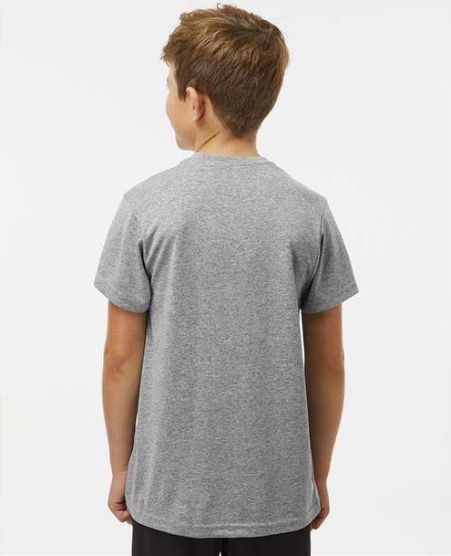 Heather Grey Youth Islander Performance T-Shirt - 208Y