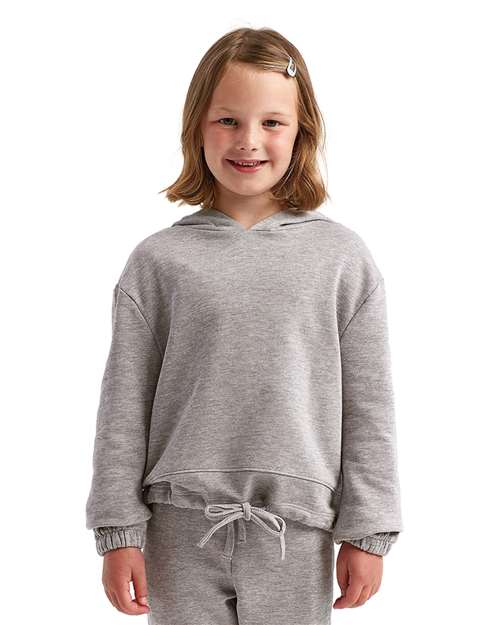 Heather Grey Youth Maria Hooded Sweatshirt - TD85B