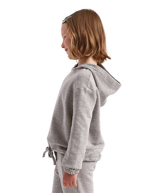 Heather Grey Youth Maria Hooded Sweatshirt - TD85B