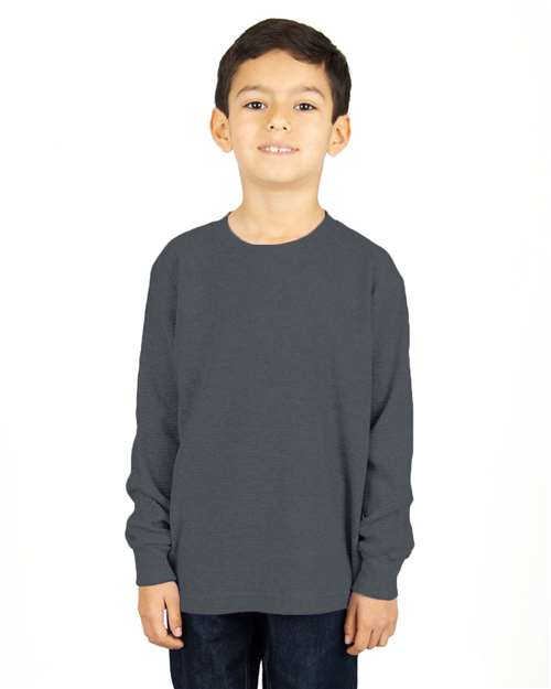 Heather Grey Youth Thermal T-Shirt - SHTHRMY