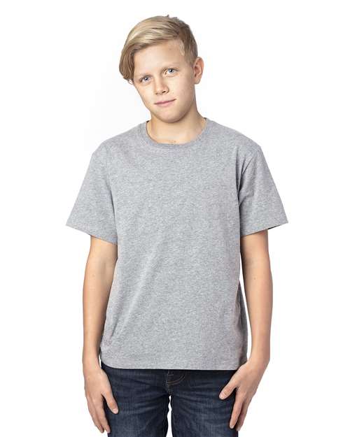 Heather Grey Youth Ultimate CVC T-Shirt - 600A