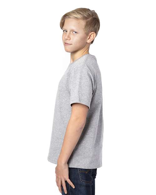 Heather Grey Youth Ultimate CVC T-Shirt - 600A