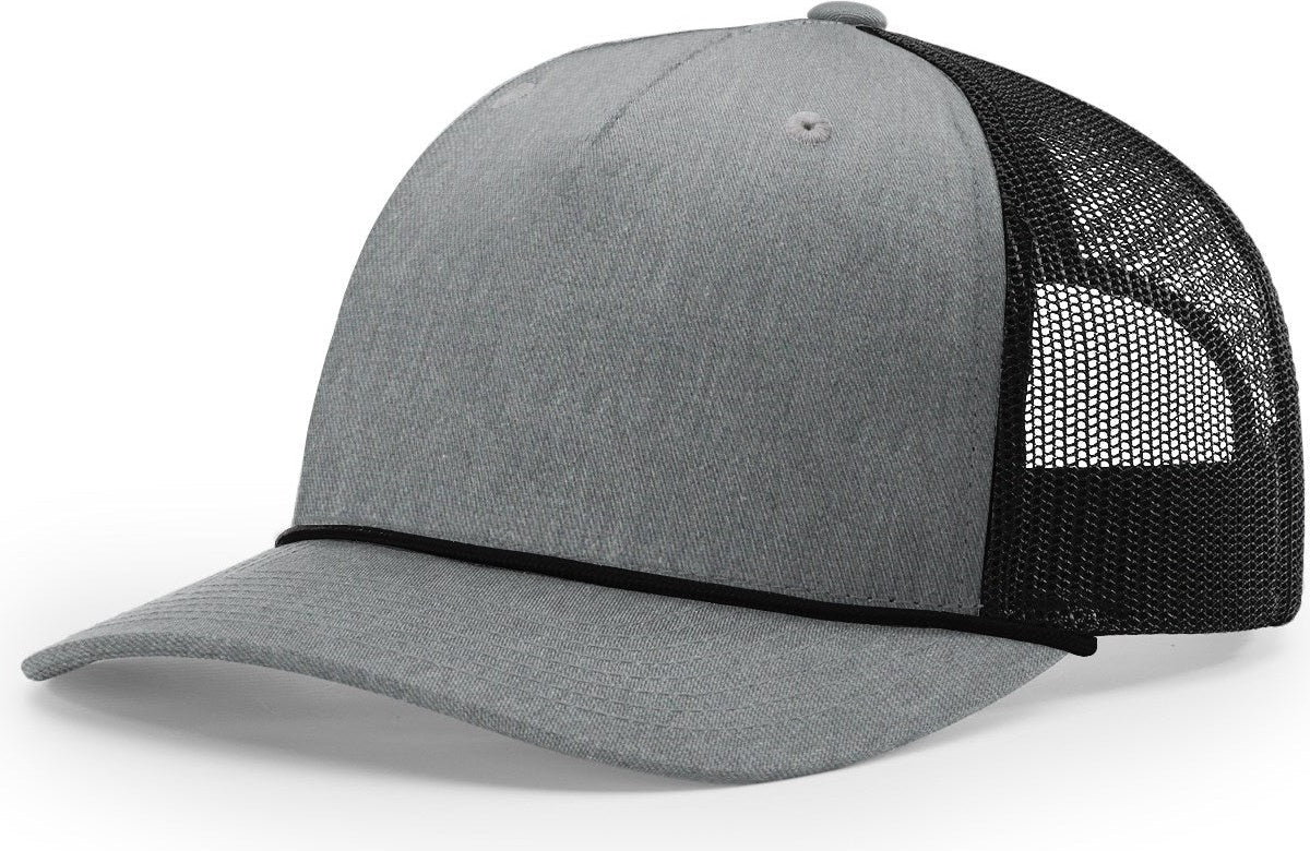 Richardson 112FPR 5 Panel Rope Trucker Caps - Gray