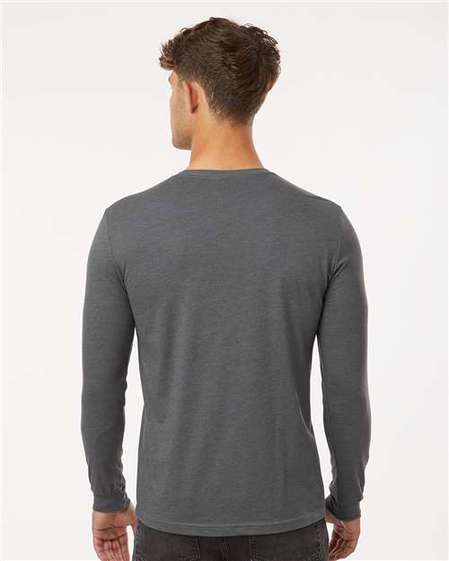 Heather Heavy Metal CVC Long Sleeve T-Shirt - 6211