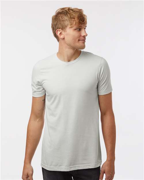 Heather Light Silver Combed CVC T-Shirt - 602CVC