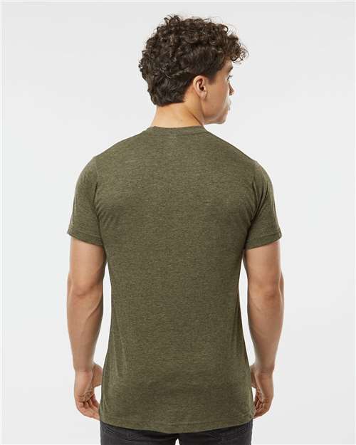 Heather Military Green Poly-Rich T-Shirt - 241