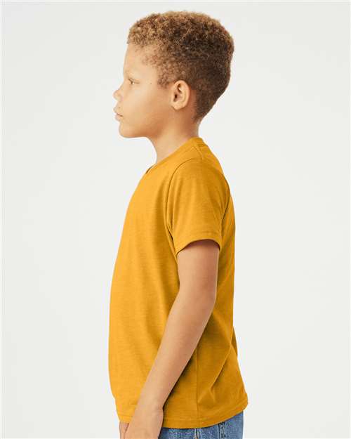 Heather Mustard Youth CVC Jersey Tee - 3001YCVC