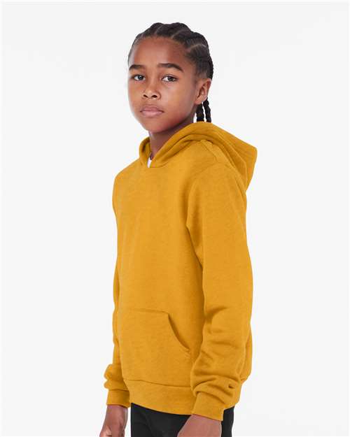 Heather Mustard Youth Sponge Fleece Hoodie - 3719Y