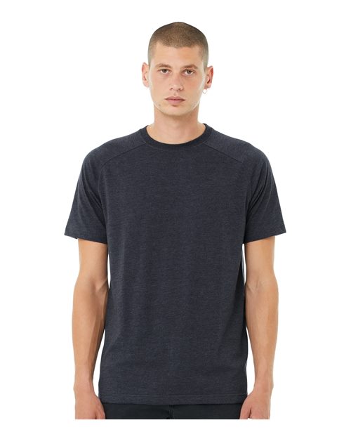 Heather Navy Heather CVC Raglan Tee - 3201
