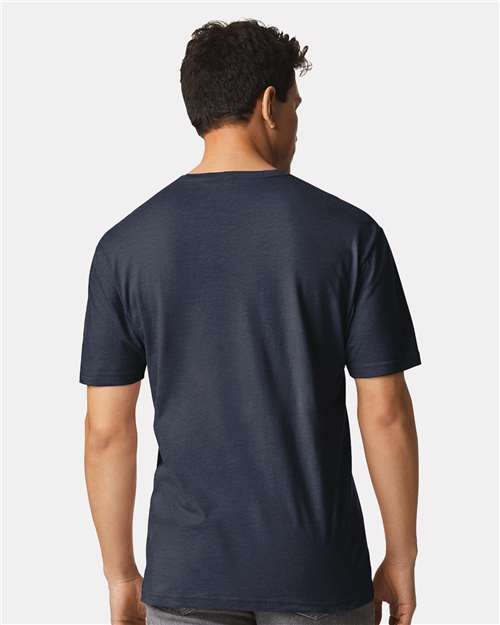 Heather Navy Light Cotton T-Shirt - 3000