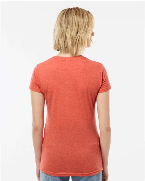Heather Orange Women&#39;s Poly-Rich T-Shirt - 240