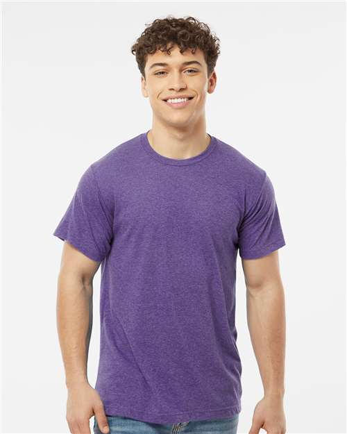 Heather Purple Poly-Rich T-Shirt - 241