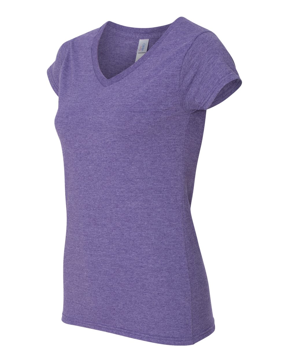 Heather Purple Softstyle® Women’s V-Neck T-Shirt - 64V00L