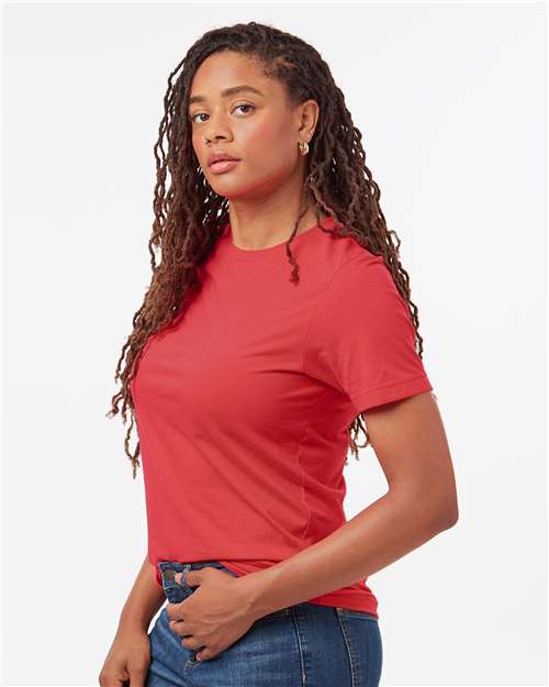 Heather Red Combed CVC T-Shirt - 602CVC