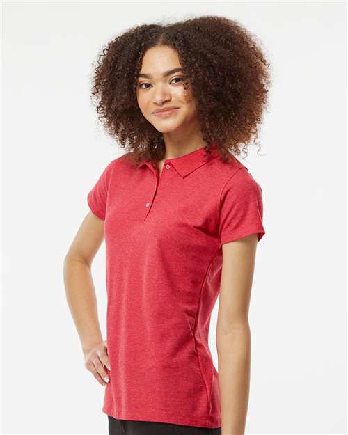 Heather Red Women&#39;s 50/50 Sport Pique Polo - 401