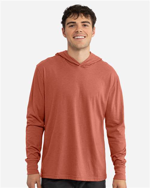 Heather Redwood Unisex CVC Hoodie Long Sleeve T-Shirt - 6221