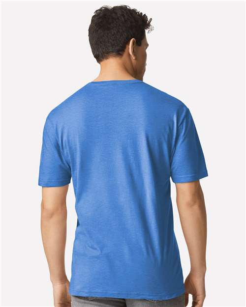 Heather Royal Light Cotton T-Shirt - 3000