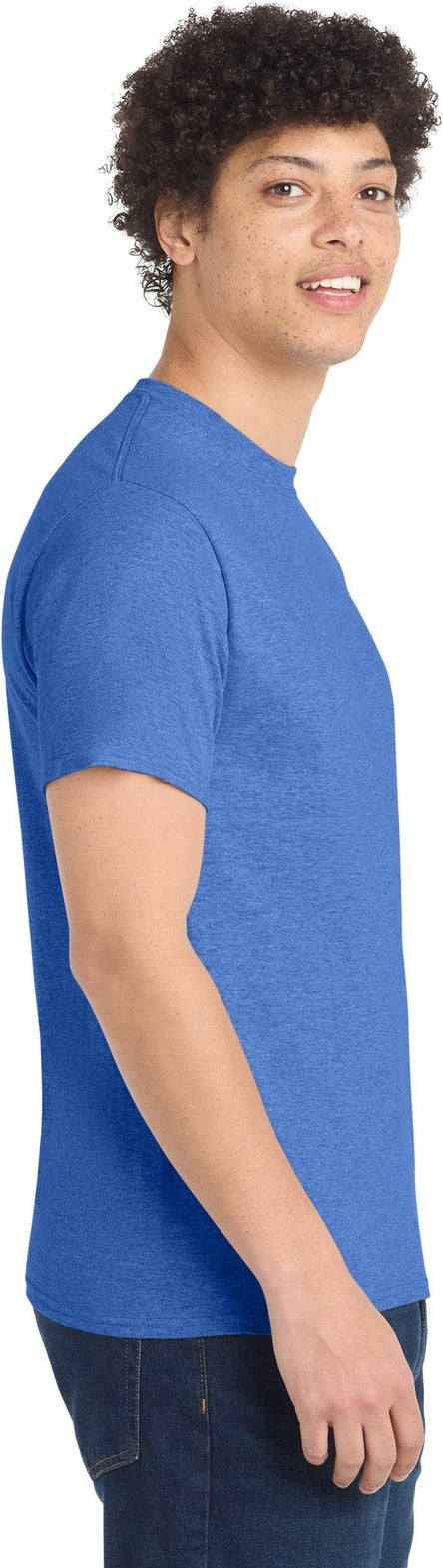 Heather Royal Port & Co Tall Core Cotton Tee PC54T