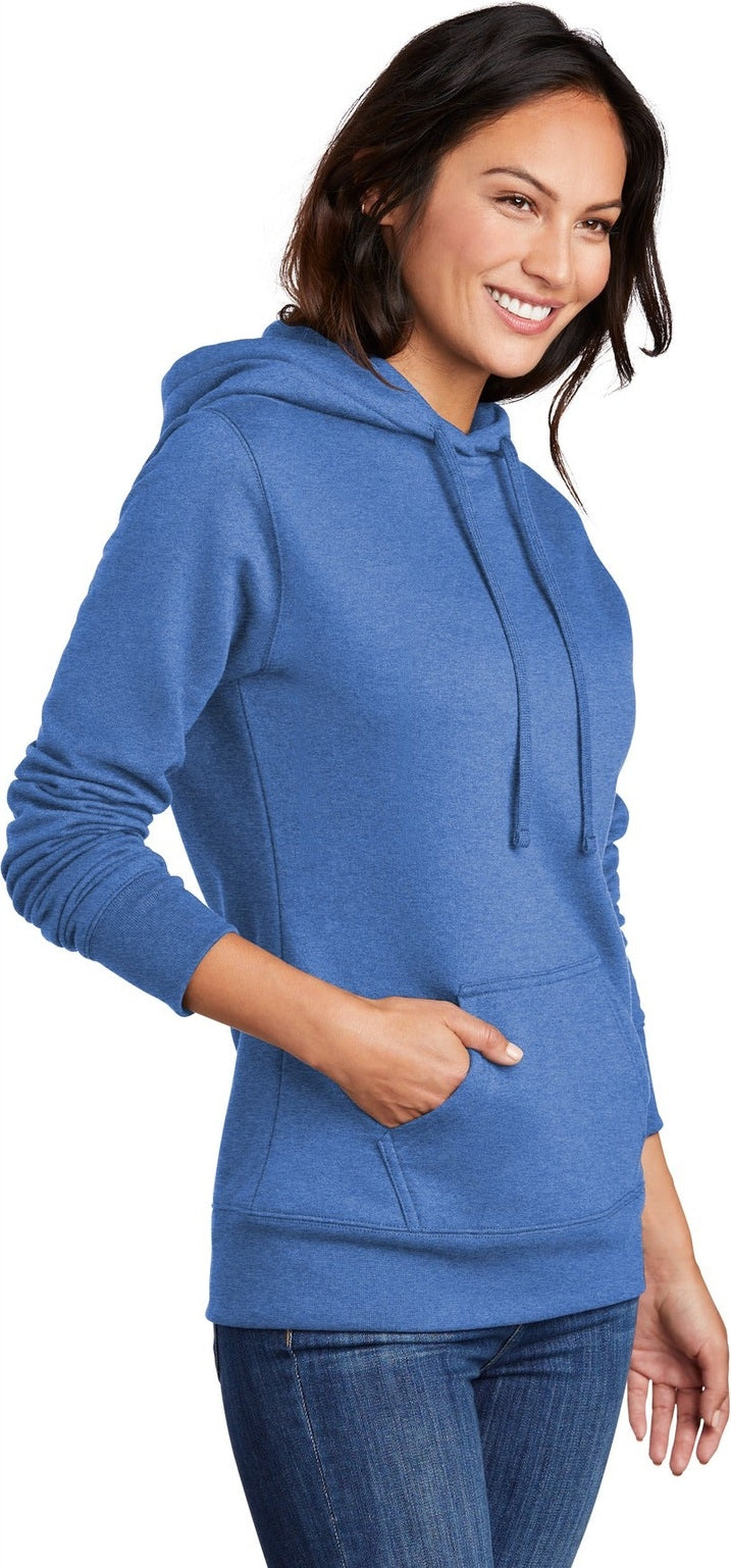 Heather Royal Port & Co Women's Core Fleece Pullover Hooded Sweatshirt LPC78H