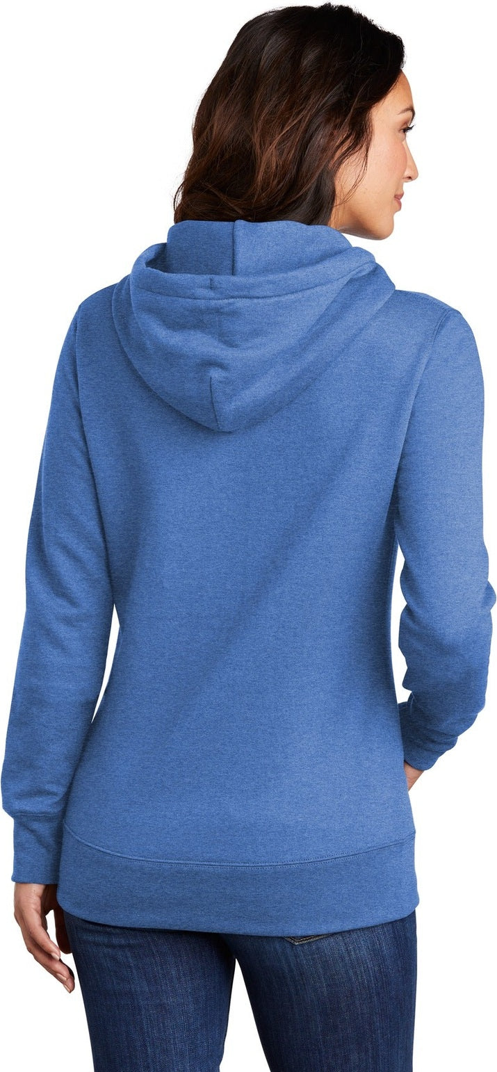 Heather Royal Port & Co Women's Core Fleece Pullover Hooded Sweatshirt LPC78H