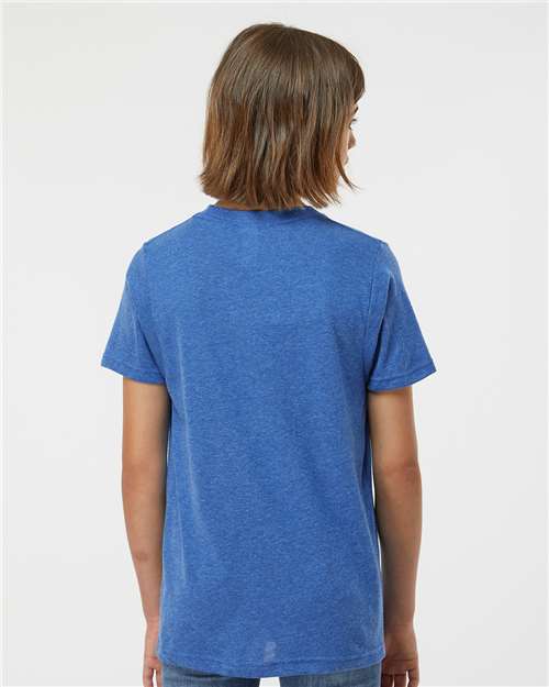 Heather Royal Youth Poly-Rich T-Shirt - 265