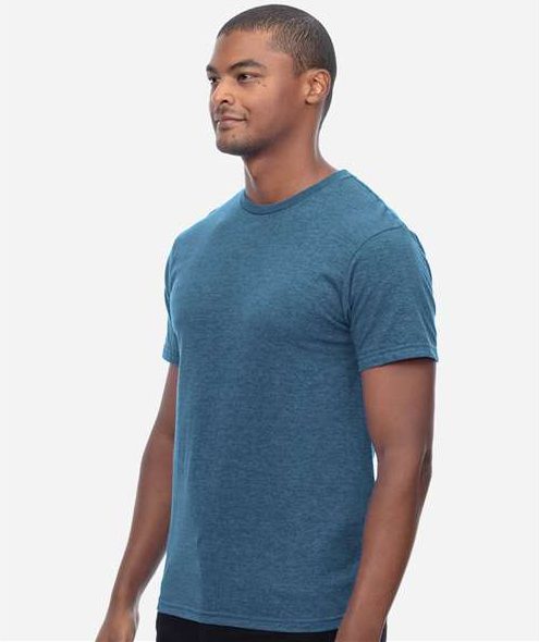 Heather Steel Blue Epic CVC T-Shirt - T1001