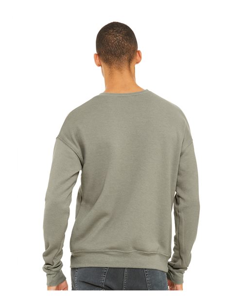 Heather Stone Sponge Fleece Drop Shoulder Crewneck Sweatshirt - 3945