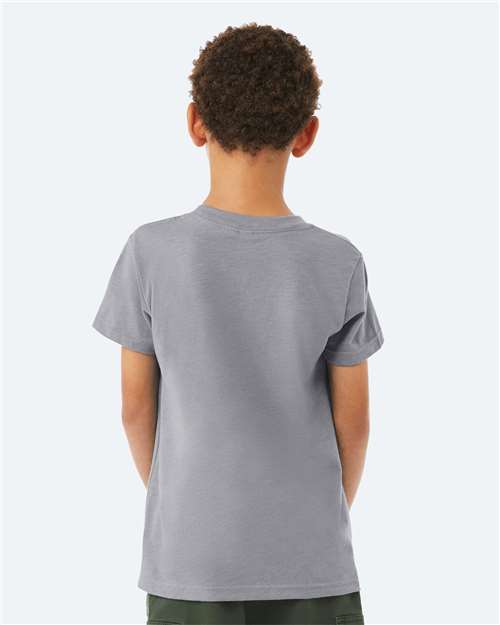 Heather Storm Youth CVC Jersey Tee - 3001YCVC