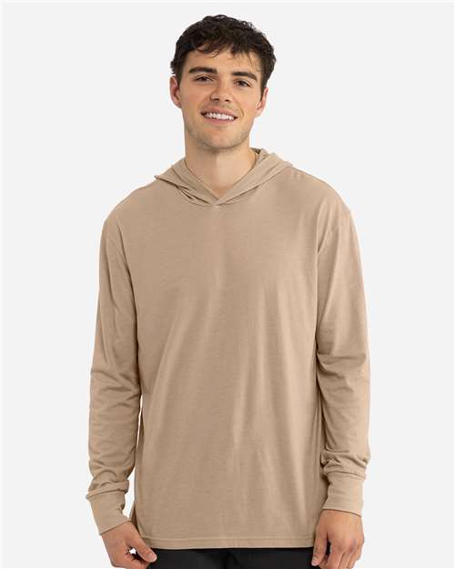 Heather Tan Unisex CVC Hoodie Long Sleeve T-Shirt - 6221