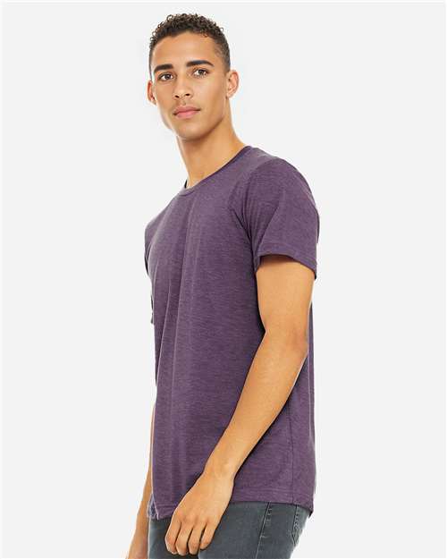 Heather Team Purple CVC Jersey Tee - 3001CVC