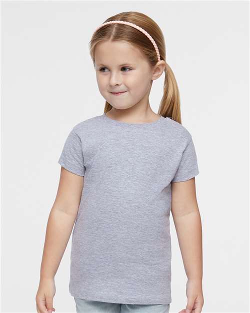 Heather Toddler Girls Fine Jersey Tee - 3316